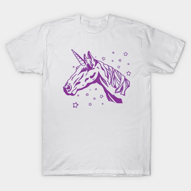 unicorn head T-Shirt by BerrymanShop